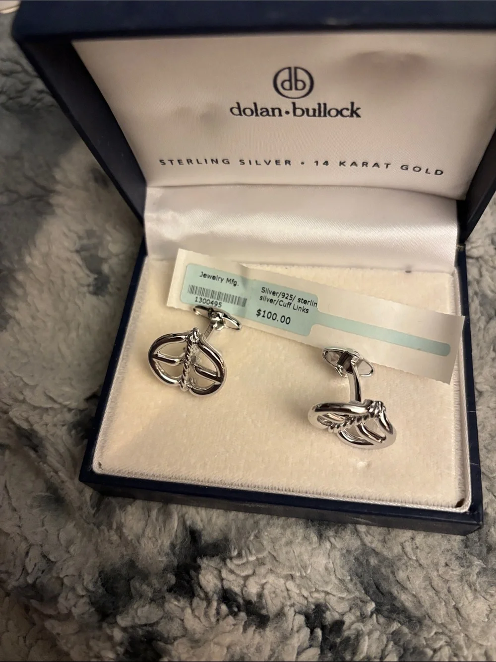 Dolan + Bullock Sterling Silver Knot Cufflinks - Silver